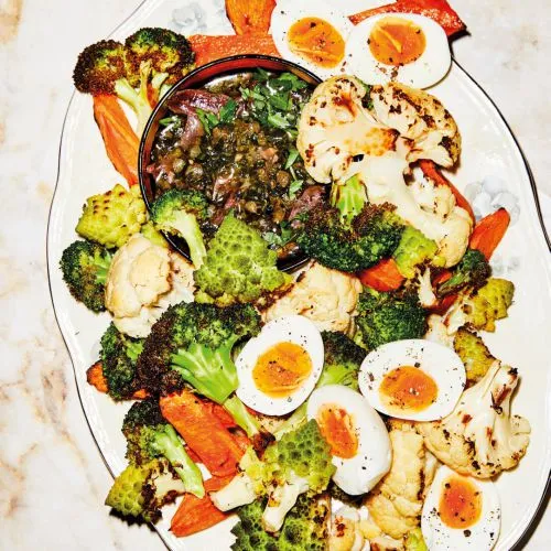 Bagna cauda met knapperige groenten