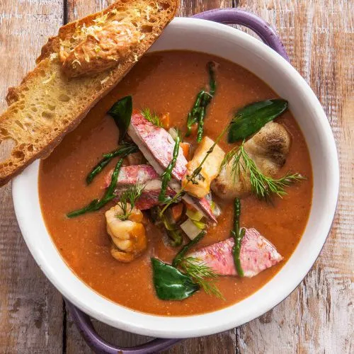 Bouillabaisse met rouille en matignon