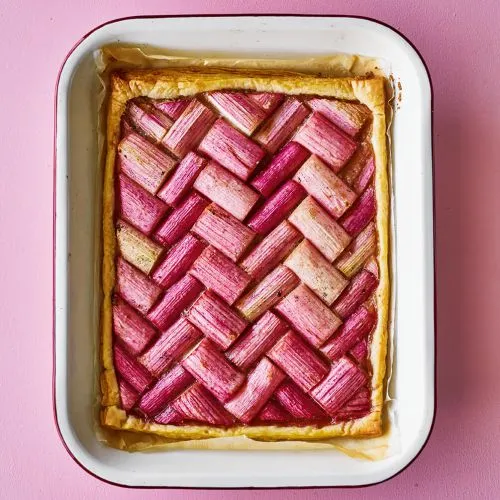 Rabarber-vanilletaart