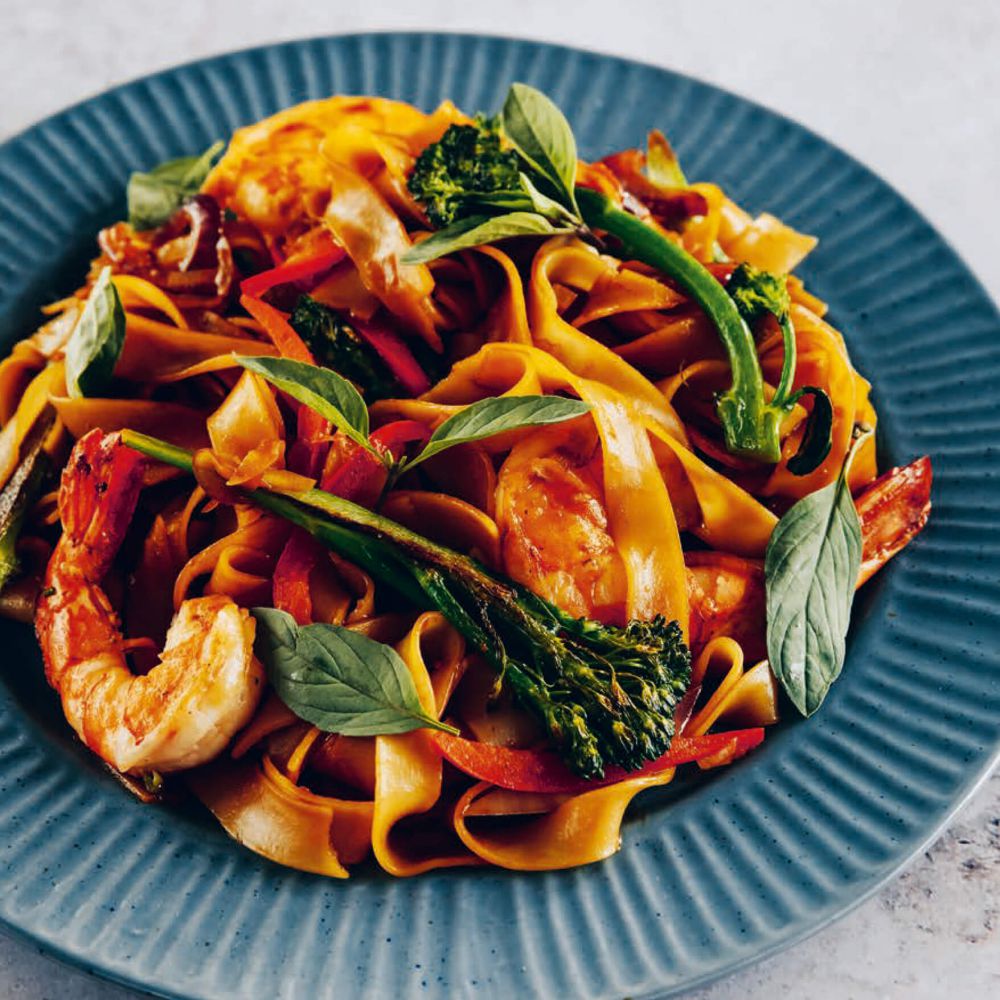 Dronken noedels met broccolini uit de oven recept okoko recepten