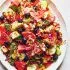 Recept Watermeloensalade met komkommer en feta