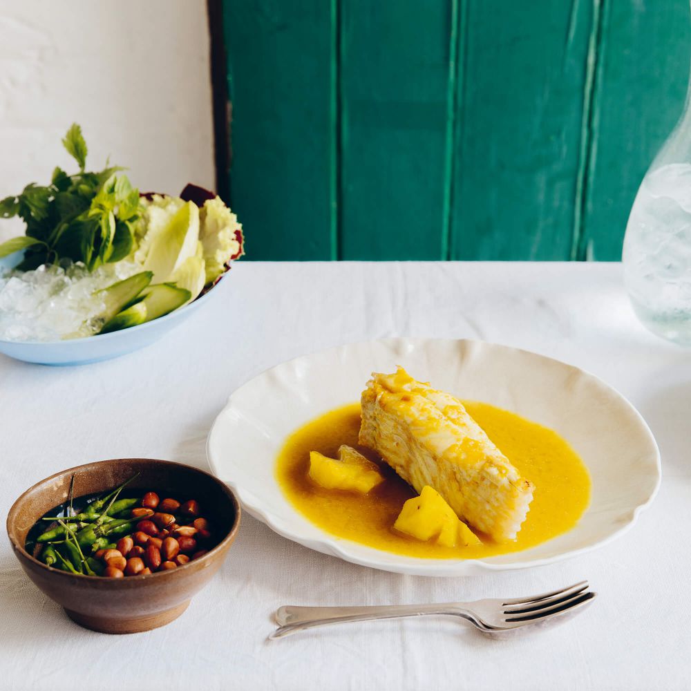 Pittige Thaise curry met tarbot en ananas - recept - okoko recepten