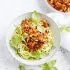 Courgettenoedels met linzen-bolognese