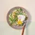 Orzo primavera met groene asperges