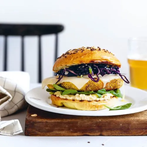 Burger met krokante kip