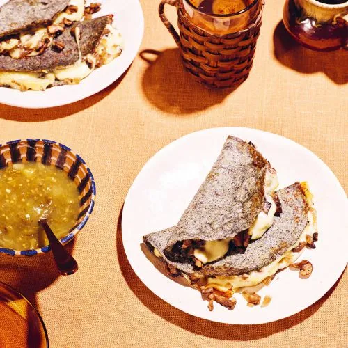Quesadilla's met champignons