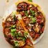 Recept Auberginetaart met granaatappel en kruiden