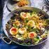 Recept Gekruide botereieren met linzen en gebakken sjalotjes