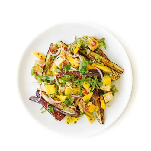 Aubergine-mangosalade