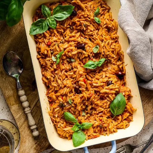 Orzo puttanesca