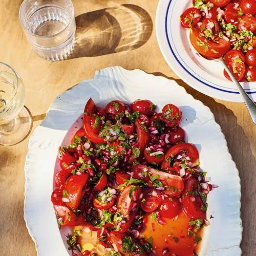 Tomatensalade met za'atar en sumak