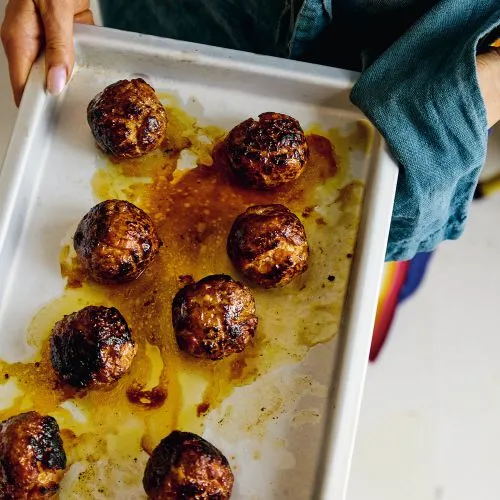 Gehaktballen met guave, kerrie en chilipeper