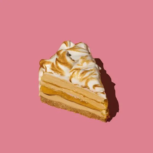 IJstaart met lemoncurd en meringue