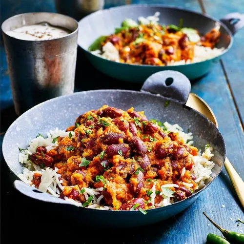Kidneybonen curry (rajma) uit de airfryer