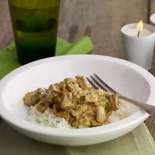 Vegetarische stroganoff