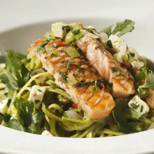 Spaghetti met zalm