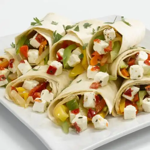 Tortilla's met kip en paprika