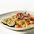 Fusilli met biefreepjes in tomatencrèmesaus