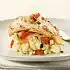 Koolvis met ratatouille en aardappelpuree