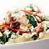 Penne met kip, spinazie en champignons