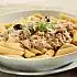 Penne met zalm, ansjovis en tonijn