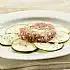 Tonijntartaar op courgette-carpaccio