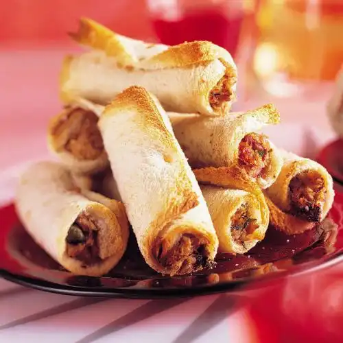 Broodrolletjes met tonijn