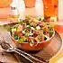 Broodsalade met courgette, tomaat en rucola