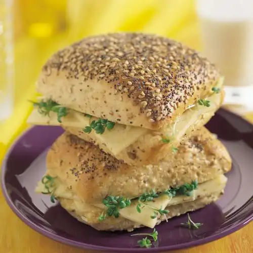 Hollands meerzadenbroodje met kaas