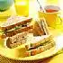 Komkommer-sandwich met kalfsleverworst