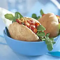 Pitabroodje met warm pekelvlees