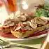 Pizza met artisjokharten en gegrilde ham (brood pizza)
