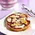 Pizza met champignons en salami (brood pizza)