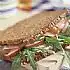 Roggebrood sandwich met appel en casselerrib