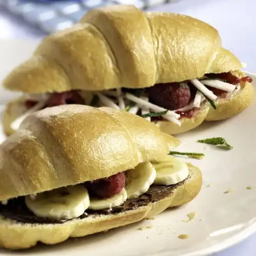 Zoete mini croissants