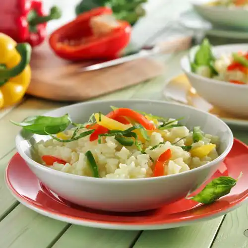 Risotto met paprika en saffraan