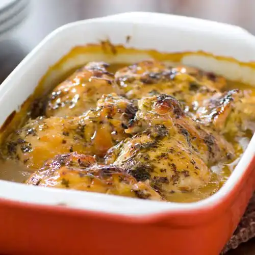 Gebraden kip met grapefruit