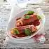 Hamrolletjes met tomatenrisotto