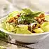 Pasta met kip en rucola