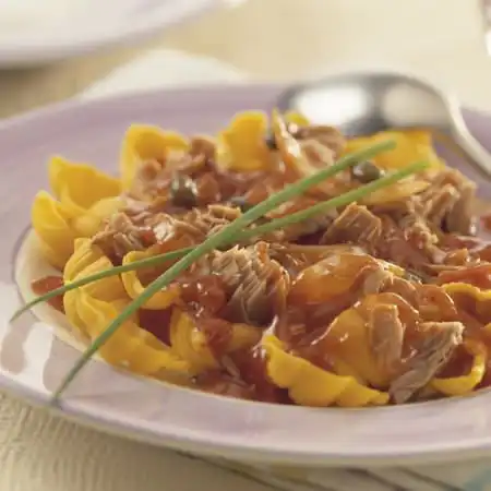 Pasta met tonijn en kappertjes