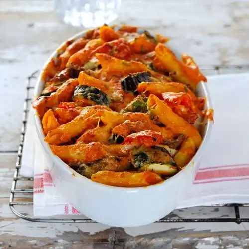Penne al forno (penne uit de oven)
