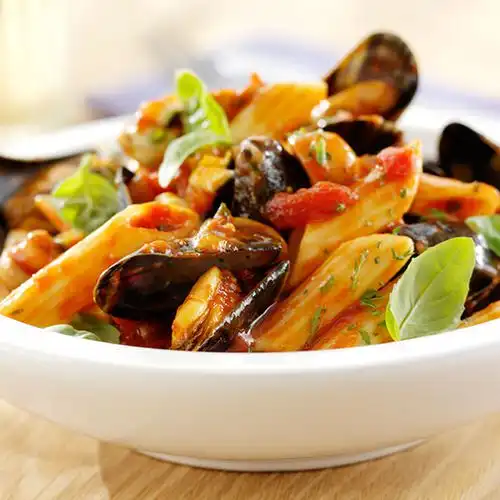 Penne met mosselen