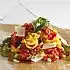 Tagliatelle met spekblokjes, komkommer en pecorino