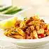Visschotel met tilapia, zeevruchten en penne rigate