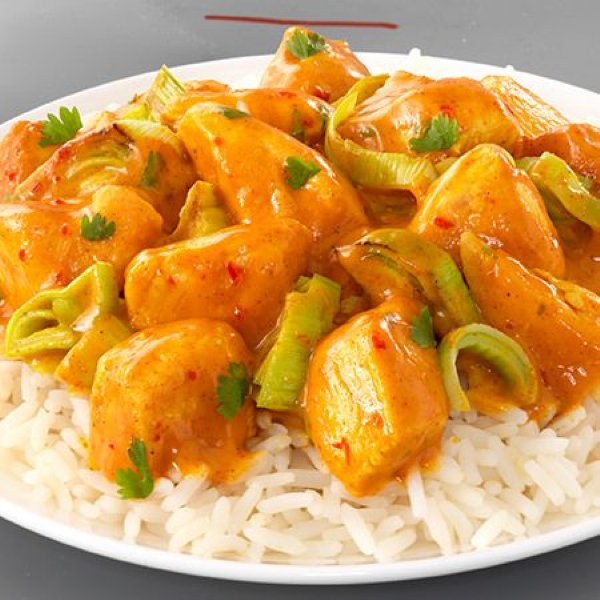 Rijst met kip tandoori en prei recept okoko recepten
