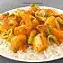 Rijst met kip tandoori en prei