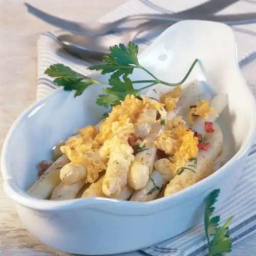 Gegratineerde asperges