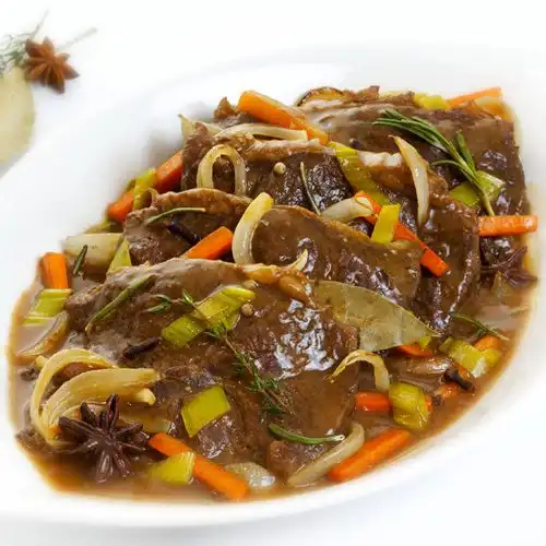 Sukade gestoofd in bokbier