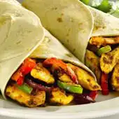 Oriëntaalse wrap met tandoori kip