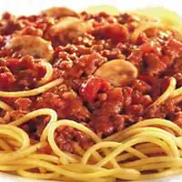 Spaghetti met gehakt en roomkaas